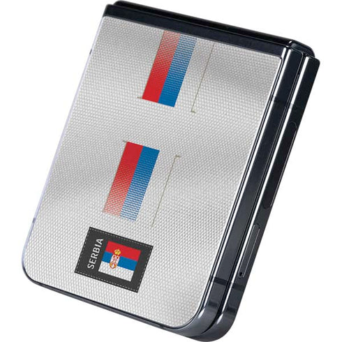 Serbia Soccer Flag Galaxy Z Flip5 5G Skin
